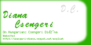 diana csengeri business card